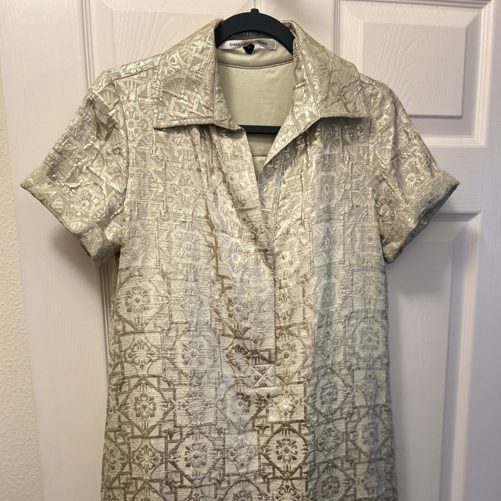 Díane Von Furstenburg Reno Shift Dtess Size 4